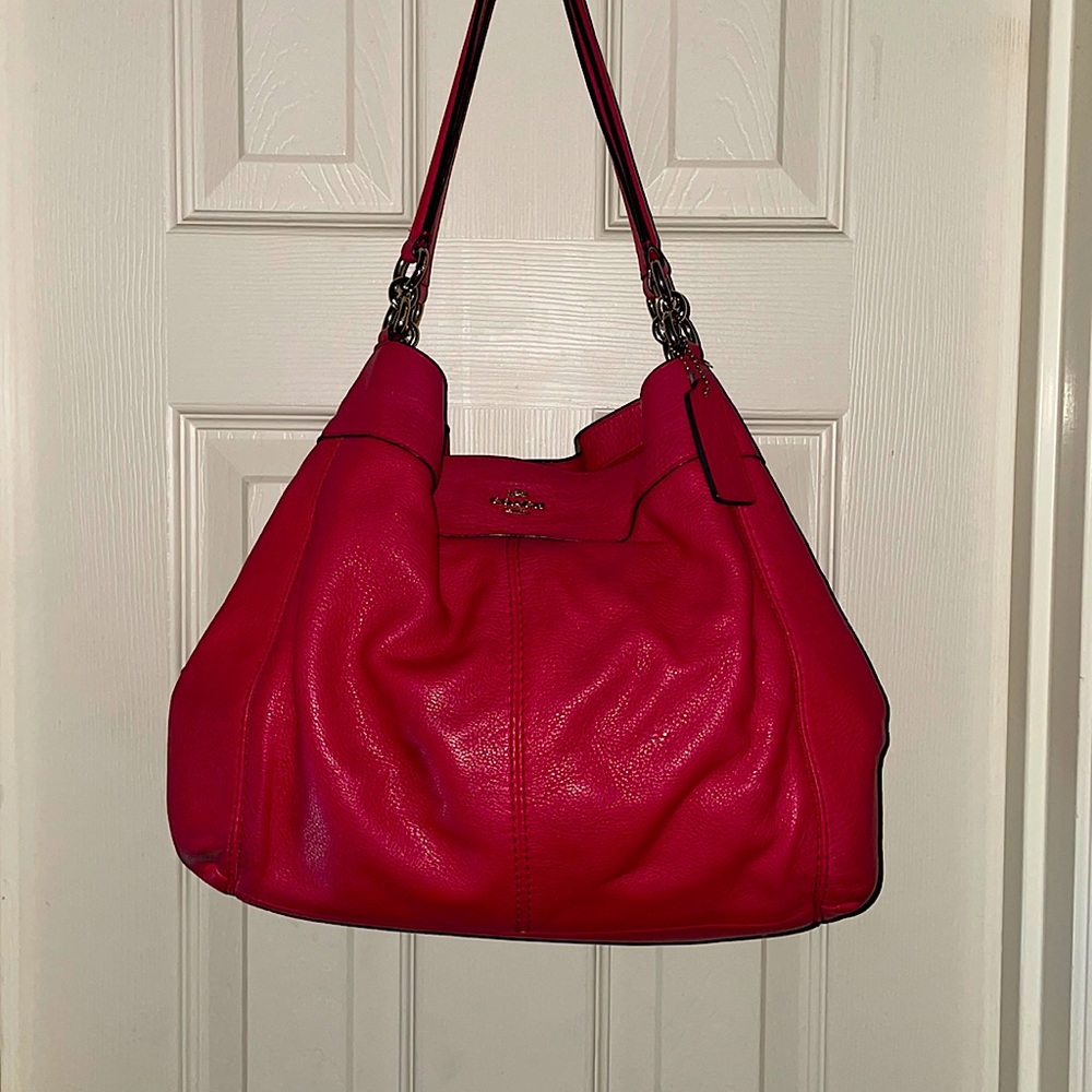 Coach Raspberry Shoulder Bag